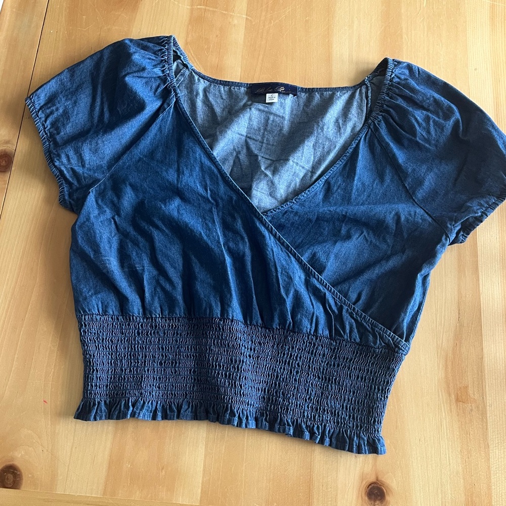 Denim top